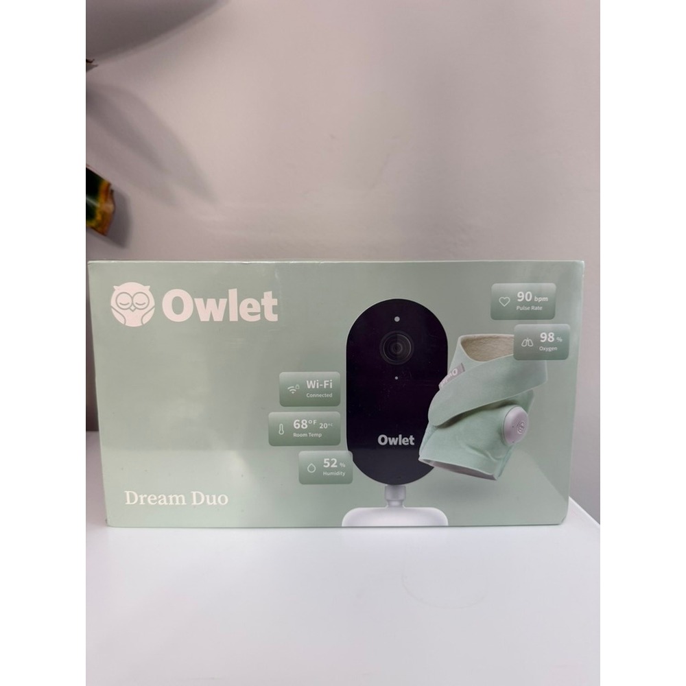 Owlet Dream Duo Smart Baby Monitor & Sock Unisex Mint Green PS03NMWUSN NWT